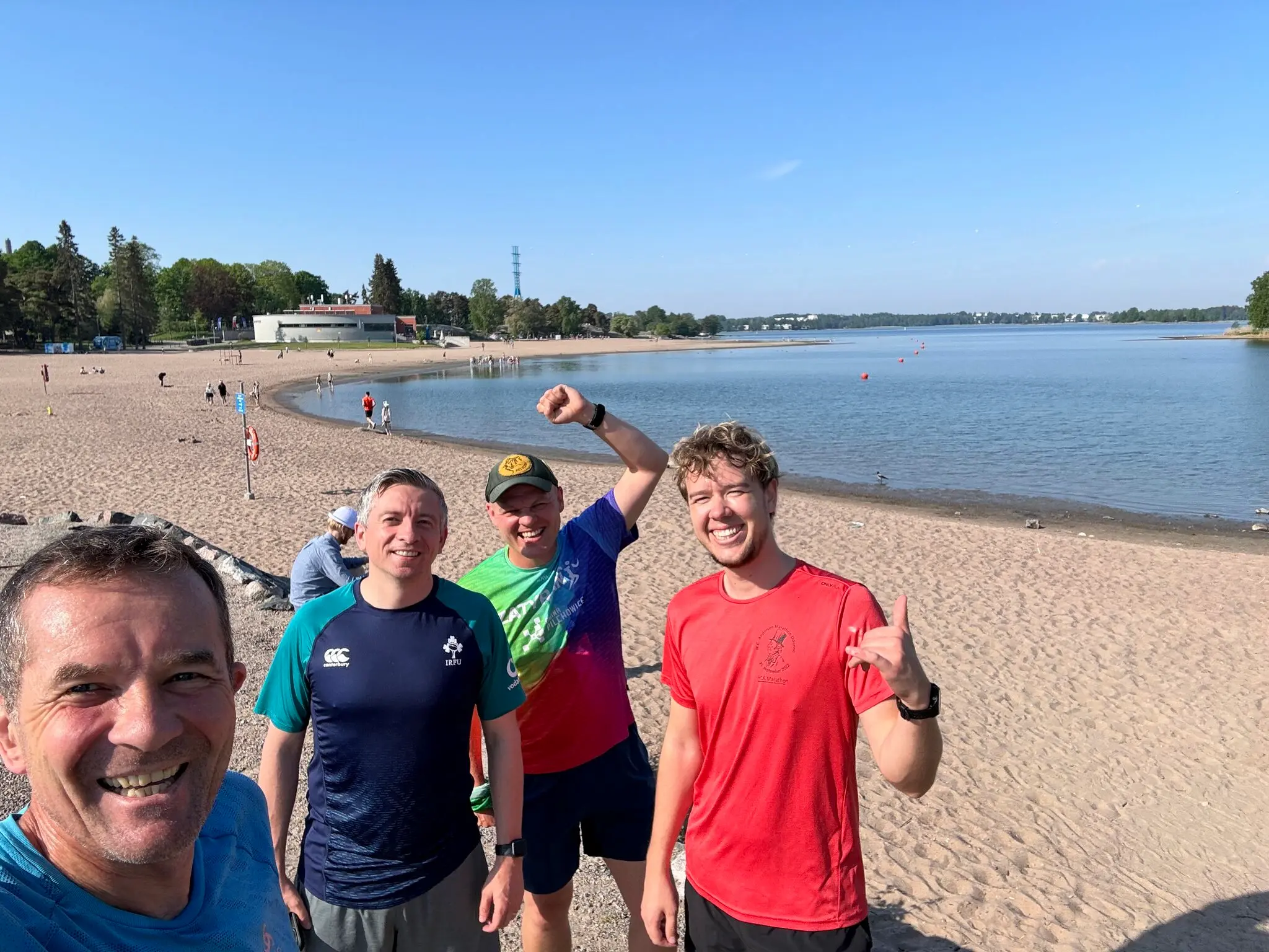 OpenAPI and AsyncAPI experts getting to know each other during a Helsinki city run.